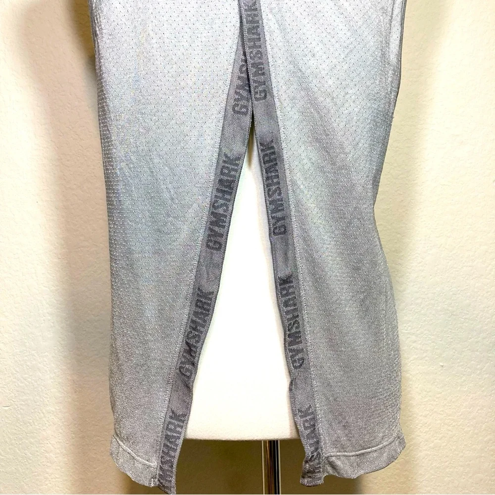 GYMSHARK Silver Gray Athletic Work Out Tank Top with Cross Over Back Size Small - Picture 7 of 10